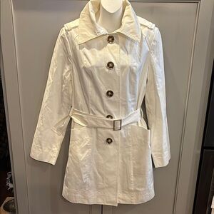 Michael Kors ivory Women's Trench Coat sz small